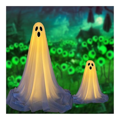 1pcs Halloween Ghosts Decorations,85cm-180cm Large Halloween Decorations Outdoor,Halloween Garden Decorations,Halloween Outdoor Light Decor,Halloween House Decorations,Haunted House Decorations