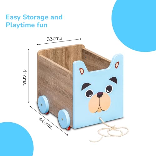 Image of Alex Daisy Toy Storage Box /Cart (Blue)