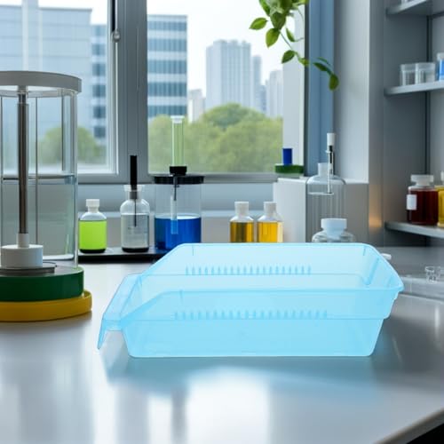Boîte de rangement médicale ORFOFE bleue en lot de 3 bacs empilables - 7