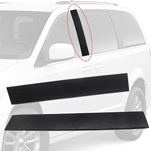 926-445 926-446 B Pillar Trim Door Molding for Front Passenger & Driver Side Windshield Outer Replacement for 2008-2016 Chrysler Town & Country 2008-2020 Dodge Grand Caravan Part# 5020664AA 5020665AA