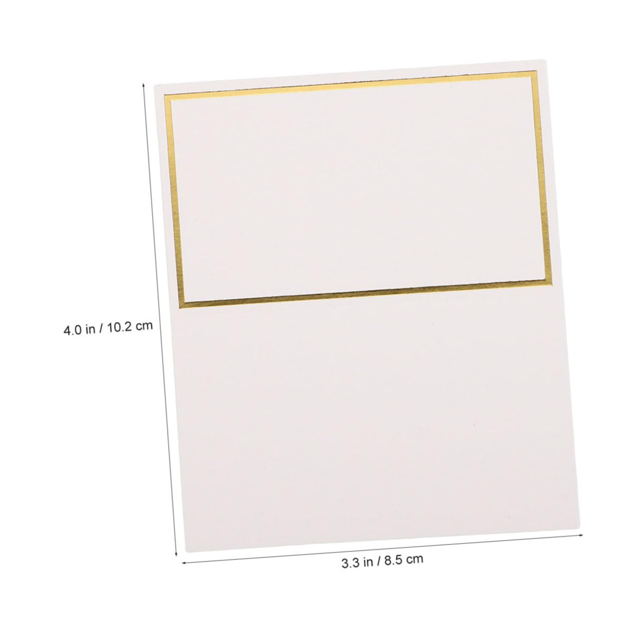 Runde Tischkarten ohne Grat 200 Stück mit Goldfolienrahmen aus Papier Kreative Namenskarten für Geburtstage und Feiertage