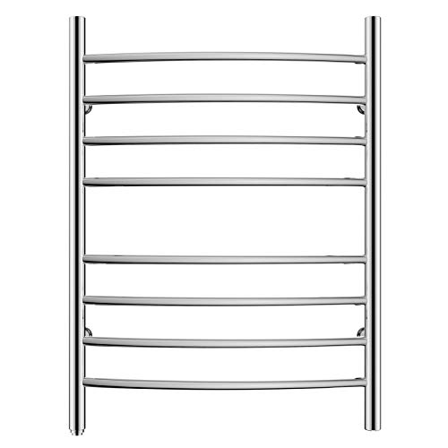 image for HEATGENE Towel Warmer 8 Bar Plug-in Curved Bath Towel Heater Towel War