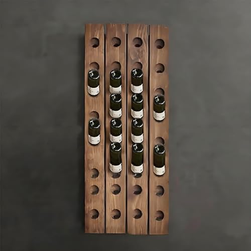 Wall Mounted Wooden Wine Racking System (4x8)