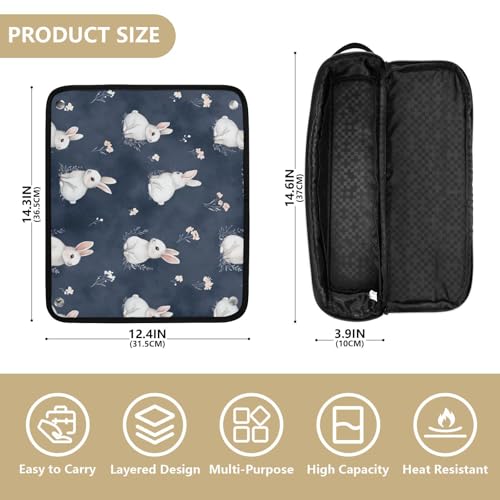 Bolso organizador y estera resistente al calor para planchas de pelo miniatura 4