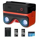 KanDao QooCam EGO 3D VR Camera - 24MP/8K Photos, 4K 60FPS Videos, Compatible with VR Headsets/AR Glasses/Projectors, White Charging Kit