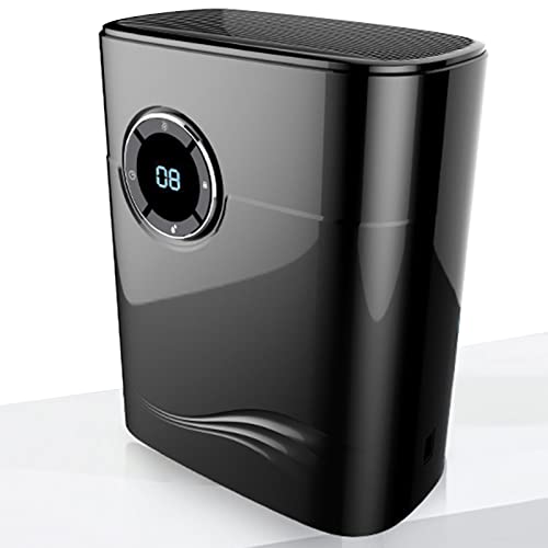 Deshumidificador DoméStico De 1,2 L, 5-20 M², 100-240 V, Capacidad De DeshumidificacióN: 600 Ml, Apagado AutomáTico Cuando El Agua Está Llena, para SóTano,Black Cover