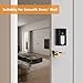 QIBOX No Drill Adhesive Video Doorbell Mount, Compatible with Ring/Blink Wireless Video Doorbell, Anti-Theft, Black Aluminum Steel, Wall Mount