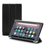 Nupro Tri-fold Standing Case for Fire HD 8 Tablet, Black (compatible with 2018 release)
