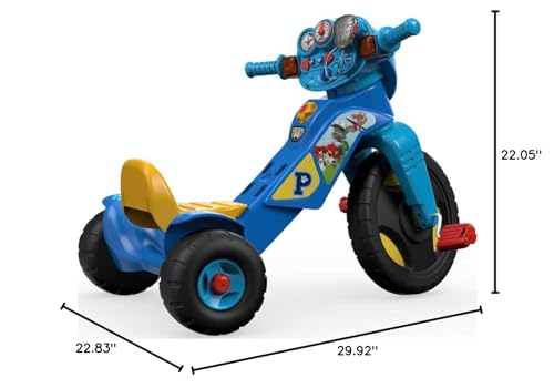 Fisher-Price DWR65 Paw Patrol Toddler Tricycle Lights & Sounds Trike Toy Bike With Handlebar Grips & Storage For Preschool Kids Ages 2+ Years thumb #6