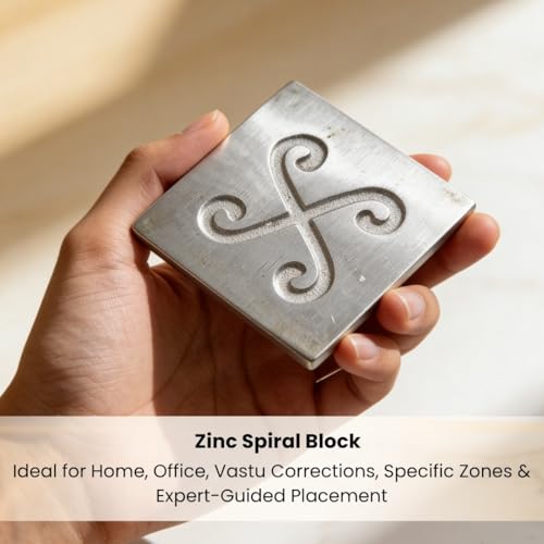 Image of Plus Value Zinc Spiral Block for North-East Ishanya Vastu Dosh Nivaran Remedies Products Items for Home & Office