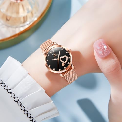 Image of OLEVS Women Watches Business Dress Female Ladies for Small Wrist Watch Gold Silver Tone Stainless Steel Band Analog Simple Day Date Waterproof Lady Watches