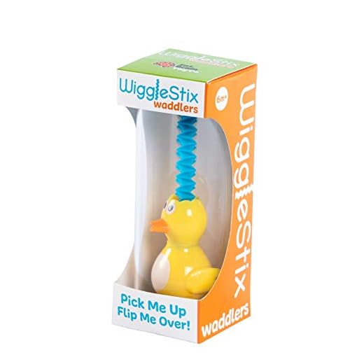 Fat Brain Toys Wiggle Stix - Duck Baby Toys & Gifts for Ages 1 to 2