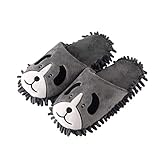 Frjjthchy Mopp-Hausschuhe aus Mikrofaser, für Herren und Damen (Damen 37-38, Hunde)