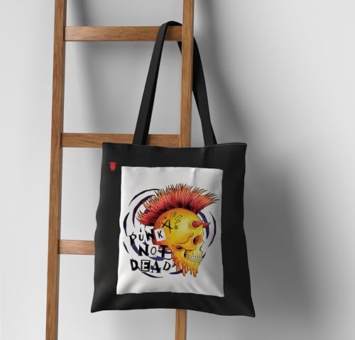 Image of ZORI Black Tote Bag With Pocket Printed Designed Canvas Tote Bags For Women large capacity,Tote bag For Shopping, College, Travel, More Canvas Handbag For Unisex Bag