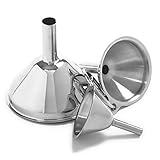 Norpro 3-Piece Stainless Steel Funnel Set (2 Pack) (1, 2)