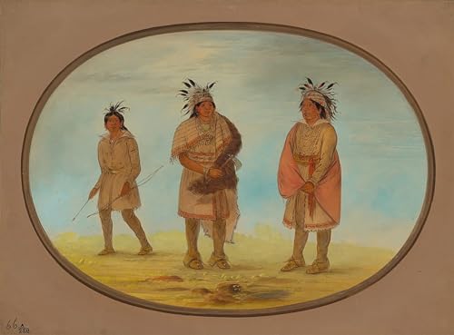 Due Weeah Warrioriess carteles retro de George Catlin para posters grandes de 60x90