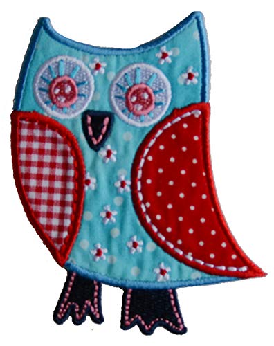 2 Parche de bordado o planchado Búho De La Flor 8X9Cm Monstruos Espeluznantes 5X7Cm termoadhesivos bordados aplique para ropa con diseño de TrickyBoo Zurich Suiza por España