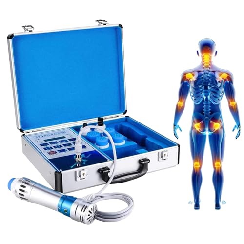 YIYIRAN Máquina de Terapia de Ondas de Choque, Instrumento de Fisioterapia de Ondas de Choque electromagnéticas con 7 Cabezales, Dispositivo Profesional de Terapia de Ondas de Choque extracorpóreas YIYIRAN Máquina de Terapia de Ondas de Choque, Instrumento de Fisioterapia de Ondas de Choque electromagnéticas con 7 Cabezales, Dispositivo Profesional de Terapia de Ondas de Choque extracorpóreas