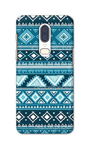 Image of PRINTFIDAA Coloured Tribal Pattern Hard Back Cover for OnePlus 6 Back Cover -(P6) KAT1008