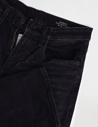 Image of U.S. Polo Assn. Harold Slim Straight fit Black Jeans UDJEN1416