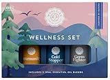 Woolzies 100% Pure Wellness Essential Oil Blend Set | Cold Stopper | Natural Cold Pressed Highest Quality Undiluted Therapeutic Grade Oils| for Diffusion Internal or Topical