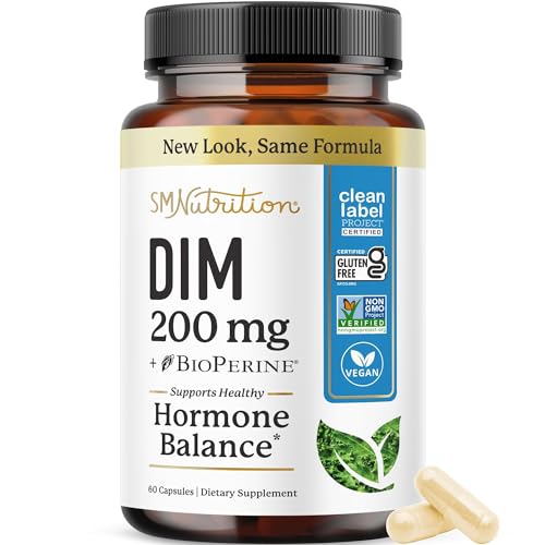 DIM-Supplement-200-mg-Hormone-Balance-for-Women-Men-Hormonal-Acne-Estrogen-Balance-Menopause-Antioxidant-Support-Clean-Label-Project-Certified-Vegan-Soy-Free-Diindolylmethane-60-Ct