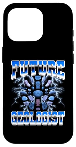Futur géologue Rockhounding Rockhound Geology, années 90, Bootleg Coque pour iPhone 16 Pro