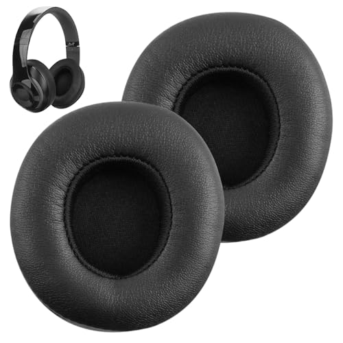 Replacement Ear Pads Compatible with Beats Solo 2 & Solo 3 On-Ear Headphones Memory Foam Ear Cushions with Soft Protein Leather Noise-Isolating Easy to Install Black 1 Pair