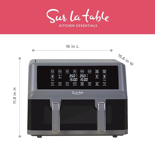 Sur La Table Kitchen Essentials 7-In-1 11-Quart Dual Basket Air Fryer, Digital Led Touchscreen Display With 8-Presets thumb #4