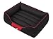 Hobbydog XL NICCZA4 Dog Bed Nice XL - Perro de Peluche (110 x 90 cm, Nobuck, XL, 3,2 kg), Color Negro