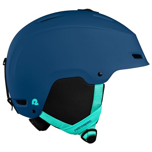 Image of Retrospec Zephyr Ski Helmet - Snowboard Helmet for Adults & Youth with Adjustable Fit, 9 Breathable Vents, Removable Washable Earmuffs - Snow Sports Helmet for Men & Women