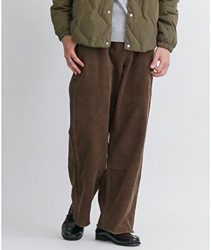 Amazon アーバンリサーチ サニーレーベル メンズ Urban Research Sonny Label メンズパンツ コーデュロイ カットオフワイドパンツ ブラウン L ロングパンツ 通販