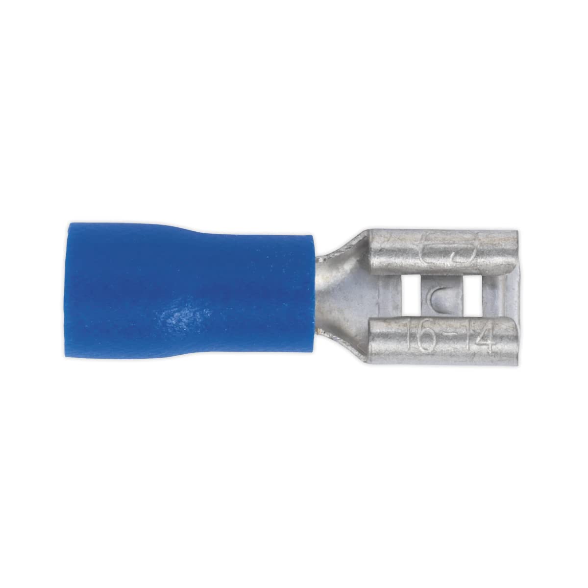 Sealey BT19 Push-On Female Terminal 4.8mm, Blue - Pack of 100