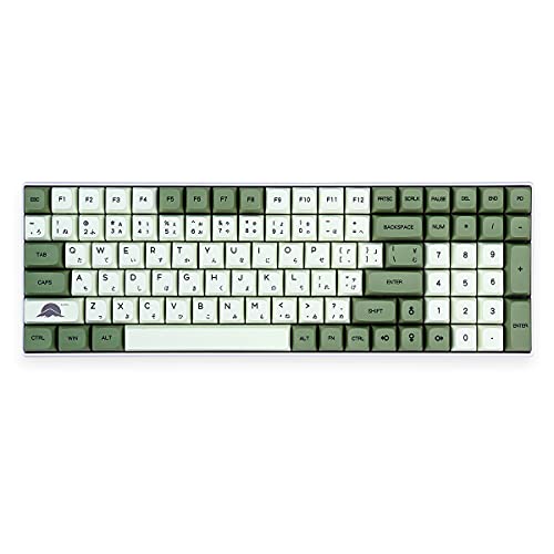 PBT Keycap 124 teclas GKA perfil DYE-SUB japonés personalizado Matcha té Keycaps Cover