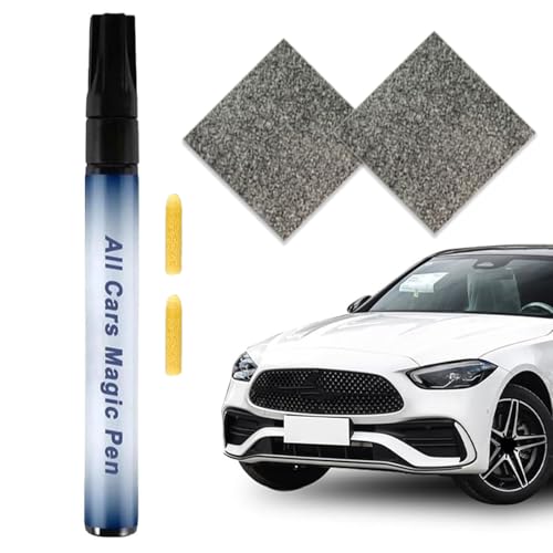 Caelura All Cars Magic Pen mit 2 Nano Sparkle Tuch, Kratzer Entferner Auto Stift, Autolack Reparatur Set, Schnelltrocknende Lösung für Kratzer, Lackschäden und Politur