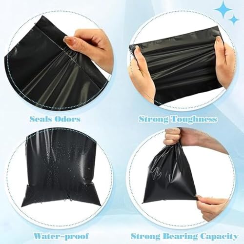 Image of AVRIN 100 Pcs Feminine & Baby Hygiene Disposal Bags 6.5 x 9 Inch | Leakproof Odor-Control Sanitary Pad Waste Bags for Pads, Panty Liners, Diapers & Baby Care | Sealable Disposable Bags for Women Care