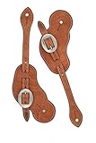 Weaver Leather Buckaroo Harness Leather Spur Straps, Hermann Oak