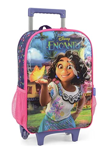 Kit Mochila de Rodinha Feminina Disney by Luxcel Ref.37572 (Roxo)
