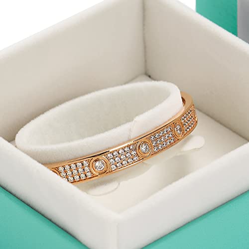 Oirlv Vintage Velvet Bracelet Gift Box Jewelry Bangle Gift Box with Ribbon for Wedding, Engagement, Proposal, Birthday and Anniversary - Image 4