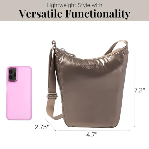 Image of Baggallini Swift Mini Crossbody Bag for Women - 4.5x7 Small Travel Purse with Crossbody Strap and RFID