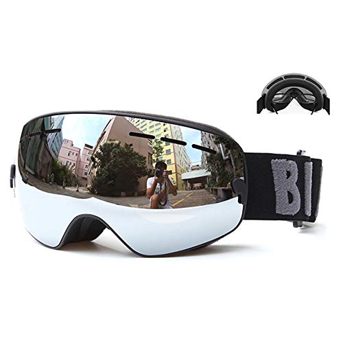 DECDEAL Crianças Esqui Snowboard Patinagem óculos de proteção UV Anti-fog Grande Spherical PC Lens a