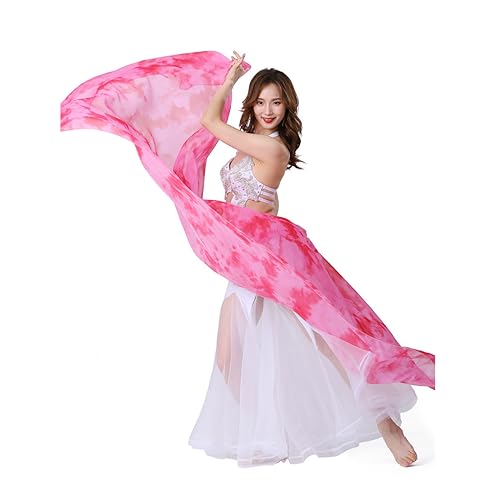250x120cm Belly Dance Scarf Veils Hand Scarf Hand Thrown Gradient Tie-dye Dance Scarf Veils2