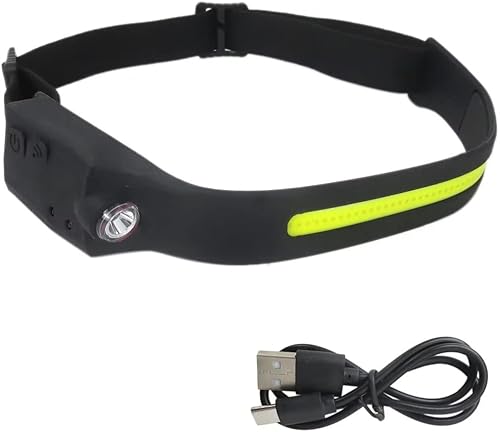 Miniatura 1 de Linterna frontal LED recargable por USB linterna de trabajo barra de luz de trabajo lámpara de banda de cabeza adecuada para caza senderismo