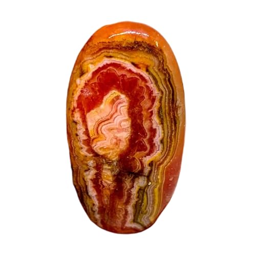Rhodochrosite de qualité gemme, cabochon ovale 37x19mm d'exception