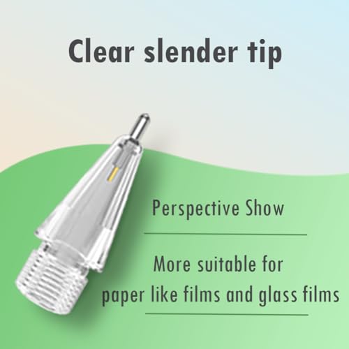 Image of SIXFU 4 PCS Transparent Long Metal Tips Compatible with Apple Pencil Tip, Durable Tips Compatible with Apple Pencil Pro /USB-C / 1st / 2nd Generation, Accessories Compatible with iPad Pencil