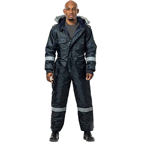Insulated Coveralls Snowsuit Winter Clothing Snow, Ski Suit Coverall With Reflector (Large) #TOP5