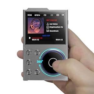 HiFi MP3 Player with Bluetooth, Lossless DSD DAC FLAC Player, High Resolution Music Player, Portable Audio Player DSD256 Supported, Support up to 256GB