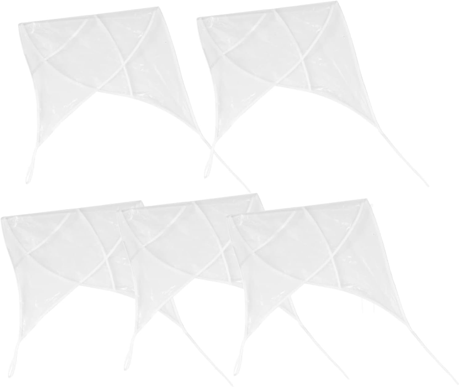 FRCOLOR 5Pcs Transparent Rain Visor Hat Clear Hair Cover for Outdoor Activities Windproof Bonnet for Hair Protection Bad Weather