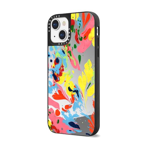 Coque miroir iPhone 13 CASETiFY She's A Rainbow protection argent