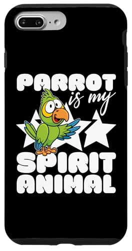 Parrot Is My Spirit �A�j�}�� �J���C�C���� �ʔ��� �I�E�� �X�}�z�P�[�X iPhone 7 Plus/8 Plus �p